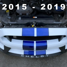 WHITE Front Splitter PLASTIC LETTERS Fits Shelby GT350 2015 - 2019 NOT VINYL picture
