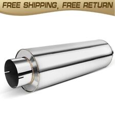 4'' Inch ID Muffler Diesel 24'' Body 30'' OAL Stainless Steel Polished Resonator picture