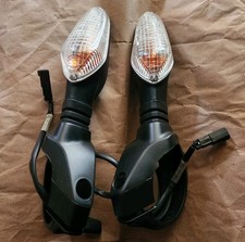 Oem Ducati Front Turn Signal Flasher Lights with Bracket Set 53010322A 8291F352A picture