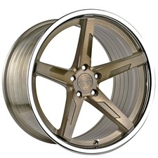 22x9/22x10.5 Vertini Wheels RFS1.7 Dual Bronze with Chrome Lip Rims (4pcs) picture