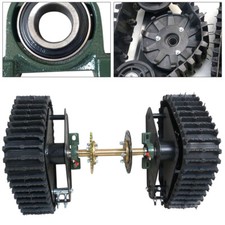 Pair Go Kart ATV UTV Buggy Quad Rear Wheel Snow Rubber Sand Tracks Snowmobile picture