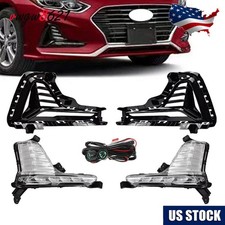 For 2018 2019 Hyundai Sonata LH RH LED Daytime Running Light DRL Fog Lights NEW picture