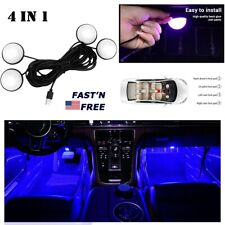 Car Foot Ambient Light LED USB Interior Lighting Auto Atmosphere Lamps Ice Blue picture
