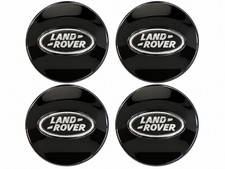 4x 62mm Land Rover Range Rover Wheel Center Caps Black Hub Caps Set of 4 picture