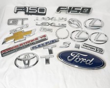 Lot Of 22 OEM Car Truck Emblems Ford Lexus Toyota Chevrolet GM Triton V8 picture