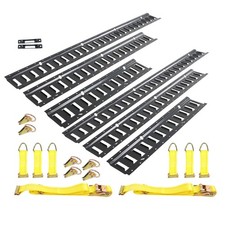 E Track Tie Down Rail Kit 22pc Universal Fitment with Hardware & Straps picture