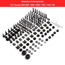 For Ducati 848 899 1098 1198 1199 749 Stanless Fairing bolts Kit Screws Clips picture