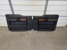 2008-2010 Ford F250-F350 Set of 4 Door Trim Panels King Ranch Black Crew Cab picture