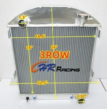 3ROW Aluminum Radiator For 1924-1927 FORD Model T Chevy Engine Bucket 1925 1926 picture