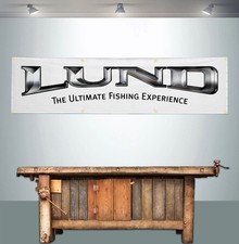 LUND BOATS 2' X 8' BANNER FLAG FISHING picture