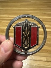 1974-1977 Chevy Malibu El Camino Header Panel Emblem Hood Ornament Original VTG picture