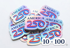America's 250th Anniversary 1776 - 2026 Stickers Waterproof Holographic Decals picture