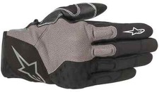 Alpinestars Crossland Motorcycle Gloves Black/Gray LARGE Breathable Touchscreen picture