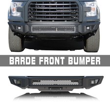 IRONBISON Barde Front Bumper for 15-17 Ford F150 with LED Fog Light Textured BLK picture