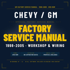 1998-2005 CHEVY FULL Factory Service and Repair Manual on dvd picture