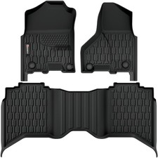 All Weather Floor Mats TPE Fit For 2013-2018 Dodge Ram 1500 Classic Crew Cab picture