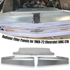 3 Pieces Radiator Filler Panels Kit Smooth Steel for 1969-1972 Chevy GMC C10 NEW picture