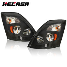 For Volvo VNL VNM 2004-2018 Black 6000K LED Left Right Side Headlights HeadLamps picture