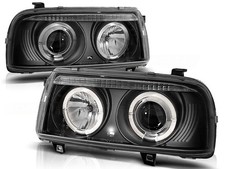 Angel style Black Smoked Chrome Headlights VW VENTO 01.92-08.98 picture