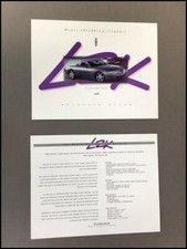 2000 Lincoln L2K Convertible Concept Original 1-page Sales Brochure Card picture