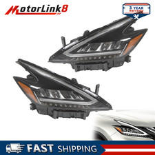 Black Housing LED Headlights Pair Left Right For 2022-2023 Nissan Murano picture