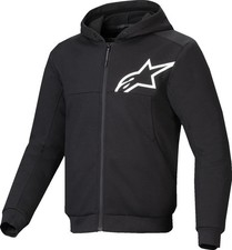 $250 NEW GENUINE Alpinestars Chrome V2 Sport Hoodie Black/White XL 4051005907 picture