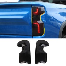 Blackened Taillight Lamp Shell Cover Trim Accessories For Chevrolet Silverado19+ picture