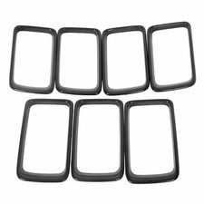 Gloss Black For Jeep Grand Cherokee 2014-2016 Front Grille Ring Trim Insert 7PCs picture
