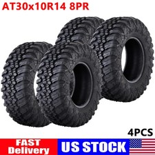 Set of 4 UTV Tires 30x10-14 30x10x14 30x10Rx14 ATV UTV All-terrain Tires 8 Ply picture