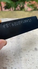 Dodge Plymouth Chrysler Dash Tag Metal Plate Mopar Black Stamped picture