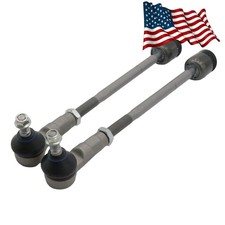 For 2003-2012 Maserati Quattroporte Pair Front Inner & Outer Tie Rod End Kit picture