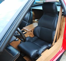 for 1984-1993 CHEVY CORVETTE C4 SPORT TYPE4 CUSTOM FIT PAIR SEAT COVERS BLACK picture