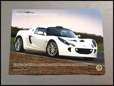 2007 2008 Lotus Exige Sport Cup 255 1-page Original Car Sales Brochure Sheet picture