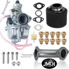 Black VM22 Carburetor Curved Manifold Kit for Coleman CT200U BT200X Mini Bike picture