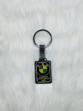 Vintage BMW Metal Key Fob Prestige Auto Key Chain Black Chapman Scottsdale picture