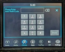 UAS/UAQ 4C Radio Unlock Code Anti-Theft Ram, Jeep, Dodge, Chrysler 8.4 Uconnect picture