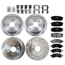 Discos de freno perforados y pastillas para Chevrolet Traverse 2009-2017 picture