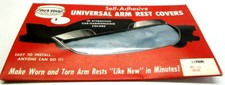 VTG Silver Vogue Auto Seat Cover Co Arm Rest Covers NOS 1950's Car No.30 BLUE  picture