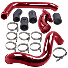 Turbo Intercooler Pipe & Intake Elbow For 03-07 Ford F250 6.0L Powerstroke Red picture