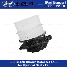 Genuine OEM 97113P2000 A/C Blower Motor & Fan for Hyundai Santa Fe picture