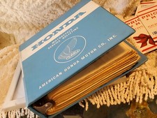 Vintage Honda Service Motorcycle Dealers Flat Rate Manual 70s-80s w/binder box7 picture