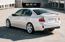 Rare 2003–2009 Subaru Legacy B4 GT White Rally Rear Wing Spoiler with LED Light picture