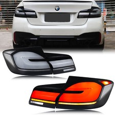 LED Tail Lights for BMW 5 Series F10 M5 2011-2016 Animation Grey Rear Lamps picture