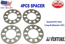 4PC UNIVERSAL WHEEL SPACER FIT 5X100 5X108 5x112 5X114.3 5x115 5X120 5MM (5/16”) picture