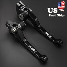 Logo CNC Pivot Clutch Brake Levers Fit Suzuki RMZ250 07-22 2021 2020 2019 2018 picture