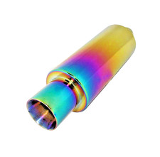 Hot Sale and Top Quality rainbow Color 304ss Racing Exhaust Muffler (UNIVERSAL) picture