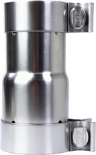 2.25 to 2.5 Inch Exhaust Adapter with Clamp, inches, Silver  picture