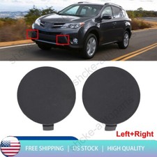 Pair Front Bumper Tow Hook Cover Caps For Toyota RAV4 2013 2014 2015 2PCS LH&RH picture