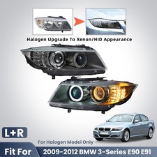 For 2009-2012 BMW E90 3-Series Headlight Halogen Upgrade To HID/Xenon Model Pair picture