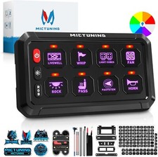 Upgrade RGB 8 Gang Switch Panel LED Touch Switch Led Light Bar Relay Circuit Box picture